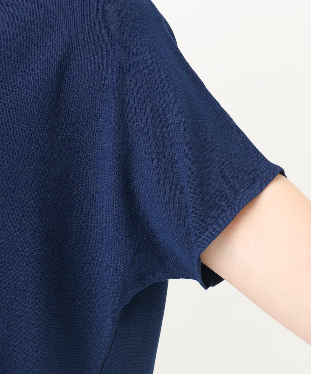 OLEFA37119 eur3(エウルキューブ) 【大きいサイズ】ストライプチュニック ブルー(55)