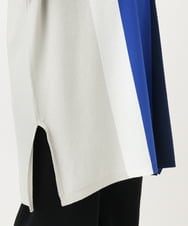 OLEFA37119 eur3(エウルキューブ) 【大きいサイズ】ストライプチュニック ブルー(55)
