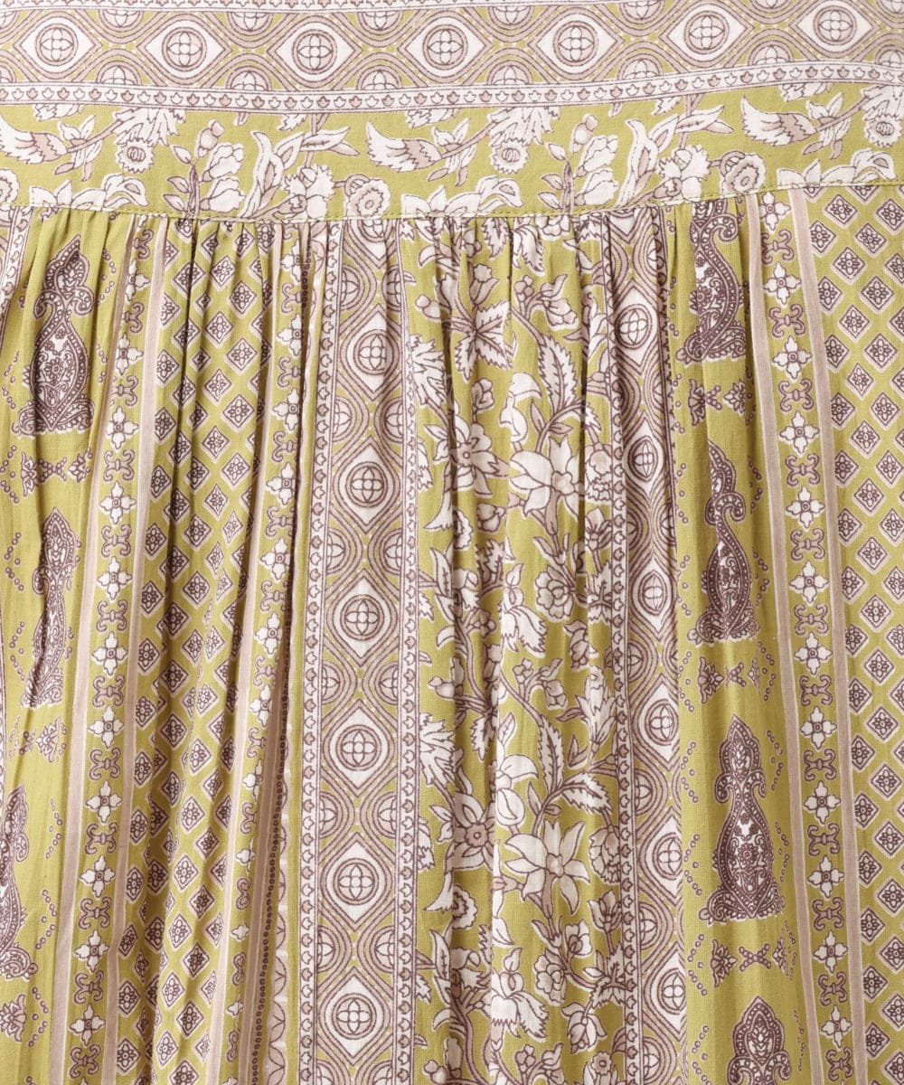 OLEFD01109 eur3(エウルキューブ) 【大きいサイズ】コットンノースリーブワンピース ライトイエロー