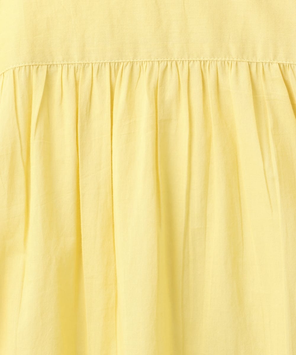 OLEFD02099 eur3(エウルキューブ) 【WEB先行販売】【大きいサイズ】ハシゴレースチュニック イエロー