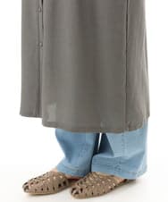 OLEFD15119 eur3(エウルキューブ) 【大きいサイズ】2WAYキャミワンピース ダークグレー