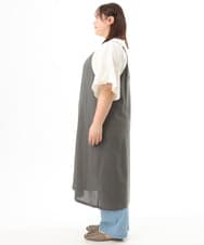 OLEFD15119 eur3(エウルキューブ) 【大きいサイズ】2WAYキャミワンピース ダークグレー