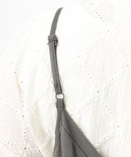 OLEFD15119 eur3(エウルキューブ) 【大きいサイズ】2WAYキャミワンピース ダークグレー