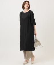 OLEFD15119 eur3(エウルキューブ) 【大きいサイズ】2WAYキャミワンピース ブラック