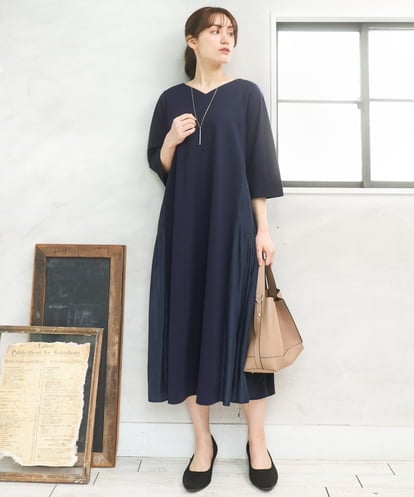 OLEFD16169 eur3 【大きいサイズ】ジャージーコンビワンピース