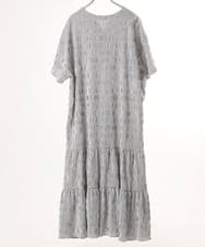 OLEFD18099 eur3(エウルキューブ) 【大きいサイズ】ドロップショルダーストライプワンピース ブラック