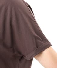 OLEFD19099 eur3(エウルキューブ) 【WEB先行販売】【大きいサイズ/接触冷感】ボクシーシルエットチュニック ブラウン