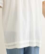 OLEFP26080 eur3(エウルキューブ) 【大きいサイズ】ナチュラルレースコットンチュニック アイボリー(80)