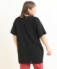 OLEFP26080 eur3(エウルキューブ) 【大きいサイズ】ナチュラルレースコットンチュニック ブラック(94)