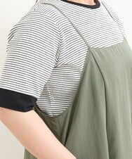 OLEFS18120 eur3(エウルキューブ) 【大きいサイズ】キャミワンピース カーキ(36)