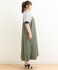 OLEFS18120 eur3(エウルキューブ) 【大きいサイズ】キャミワンピース カーキ(36)