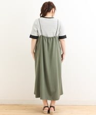 OLEFS18120 eur3(エウルキューブ) 【大きいサイズ】キャミワンピース カーキ(36)