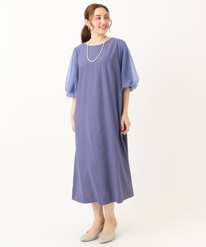 OLEGA24159 eur3 【WEB先行販売】【大きいサイズ/11号サイズあり】シアースリーブワンピース