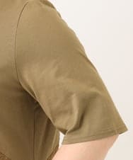 OLEGA25099 eur3(エウルキューブ) 【WEB先行販売】【大きいサイズ】ぽこぽこイレヘムチュニック カーキ(36)