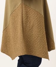 OLEGA25099 eur3(エウルキューブ) 【WEB先行販売】【大きいサイズ】ぽこぽこイレヘムチュニック カーキ(36)