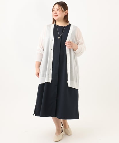 OLEGA41129 eur3 【WEB先行販売】【大きいサイズ/soso×eur3】2wayノースリーブワンピース