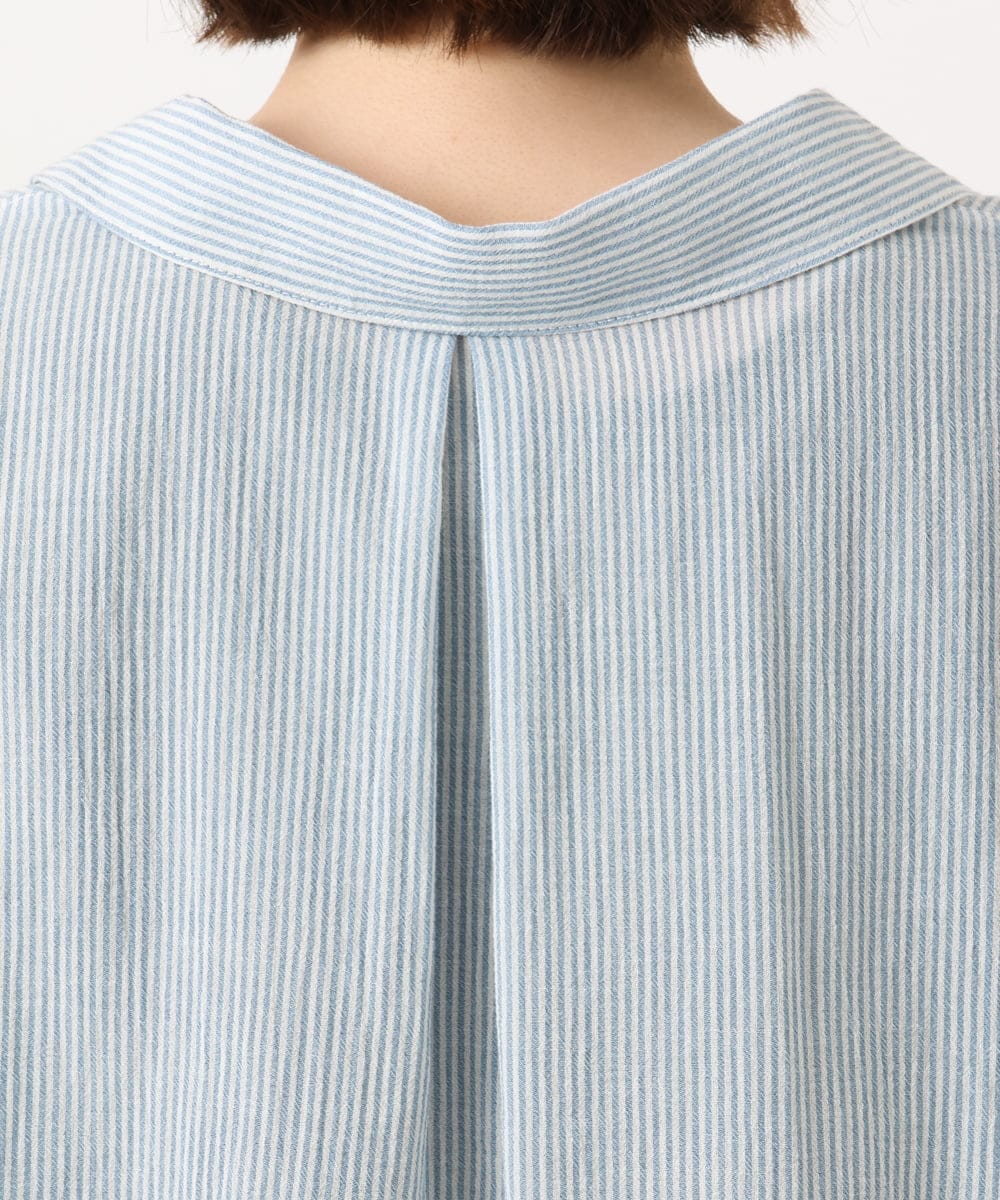 OLEGD04089 eur3(エウルキューブ) 【WEB先行販売】【大きいサイズ】コットンシアーチュニック ブルー