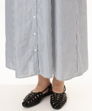OLEGD14109 eur3(エウルキューブ) 【WEB先行販売】【大きいサイズ/a.v.v×eur3】ピンタックワンピース ネイビー