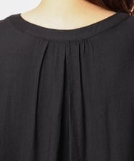 OLEGD17119 eur3(エウルキューブ) 【WEB先行販売】【大きいサイズ】裾レースチュニック ブラック