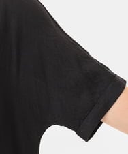 OLEGD17119 eur3(エウルキューブ) 【WEB先行販売】【大きいサイズ】裾レースチュニック ブラック