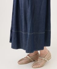 OLEGD22119 eur3(エウルキューブ) 【大きいサイズ】デニムワンピース ネイビー