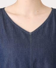 OLEGD22119 eur3(エウルキューブ) 【大きいサイズ】デニムワンピース ネイビー