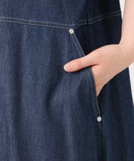 OLEGD22119 eur3(エウルキューブ) 【大きいサイズ】デニムワンピース ネイビー