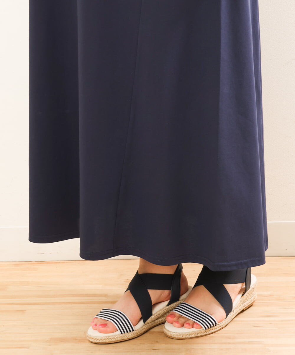 OLEGS34130 eur3(エウルキューブ) 【大きいサイズ/2点セット】シアーボレロ＆Aラインワンピース ライトブルー(50)