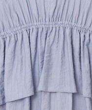 OLEGS34130 eur3(エウルキューブ) 【大きいサイズ/2点セット】シアーボレロ＆Aラインワンピース ライトブルー(50)