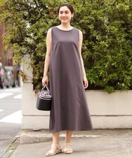 OLEGS34130 eur3(エウルキューブ) 【大きいサイズ/2点セット】シアーボレロ＆Aラインワンピース ラベンダー(60)