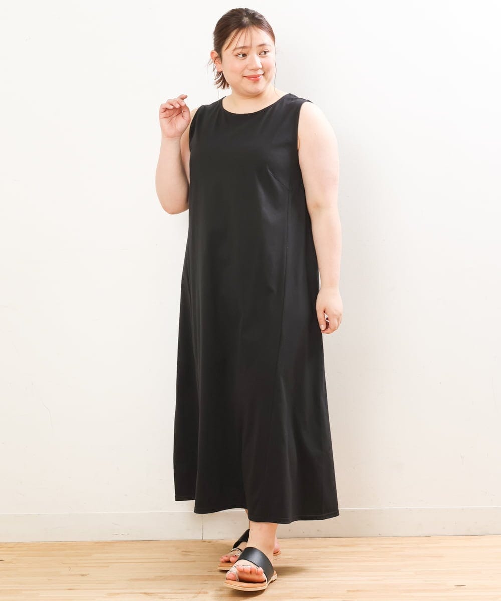 OLEGS34130 eur3(エウルキューブ) 【大きいサイズ/2点セット】シアーボレロ＆Aラインワンピース ベージュ(82)