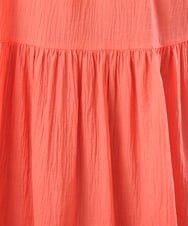 OLEGS42090 eur3(エウルキューブ) 【大きいサイズ/11号サイズあり】バンドカラーギャザーチュニック オレンジ(15)