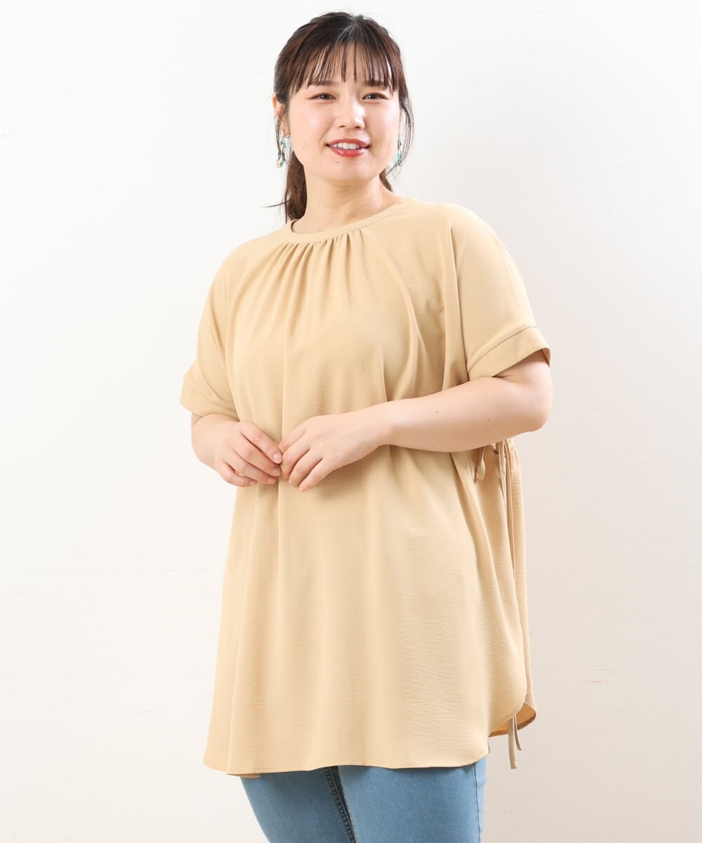 OLEGS43080 eur3(エウルキューブ) 【大きいサイズ/11号サイズあり】マルチWAYチュニック オレンジ(15)