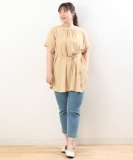 OLEGS43080 eur3(エウルキューブ) 【大きいサイズ/11号サイズあり】マルチWAYチュニック オレンジ(15)