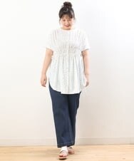 OLEGS43080 eur3(エウルキューブ) 【大きいサイズ/11号サイズあり】マルチWAYチュニック ホワイト(90)