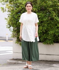 OLEGS43080 eur3(エウルキューブ) 【大きいサイズ/11号サイズあり】マルチWAYチュニック ホワイト(90)