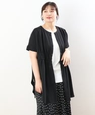 OLEGS43080 eur3(エウルキューブ) 【大きいサイズ/11号サイズあり】マルチWAYチュニック ブラック(94)