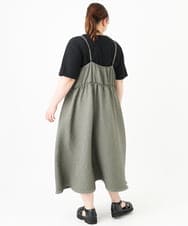 OLEGV07119 eur3(エウルキューブ) 【大きいサイズ】ポコポコキャミワンピース カーキ(36)