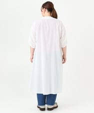 OLEGV28169 eur3(エウルキューブ) 【大きいサイズ】インド刺繍ワンピース ホワイト(90)