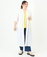 OLEGV28169 eur3(エウルキューブ) 【大きいサイズ】インド刺繍ワンピース ホワイト(90)