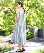 OLEHA07139 eur3(エウルキューブ) 【大きいサイズ/2WAY】コットンボイルサマーワンピース ライトブルー(50)