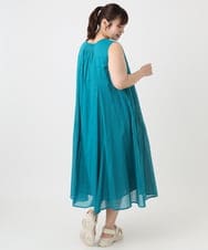 OLEHA07139 eur3(エウルキューブ) 【大きいサイズ/2WAY】コットンボイルサマーワンピース ブルー(55)