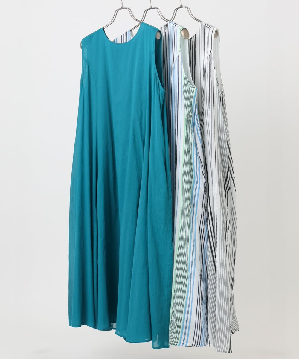 OLEHA07139 eur3(エウルキューブ) 【大きいサイズ/2WAY】コットンボイルサマーワンピース ブラック(94)