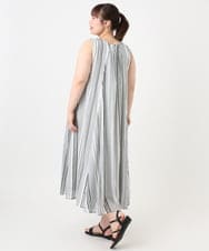 OLEHA07139 eur3(エウルキューブ) 【大きいサイズ/2WAY】コットンボイルサマーワンピース ブラック(94)