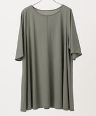 OLEHA27099 eur3(エウルキューブ) 【大きいサイズ/接触冷感】カノコバックフレアチュニック カーキ(36)