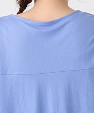 OLEHA27099 eur3(エウルキューブ) 【大きいサイズ/接触冷感】カノコバックフレアチュニック ブルー(55)