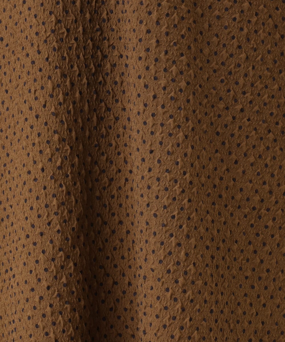 OLEHA30129 eur3(エウルキューブ) 【WEB先行販売】【大きいサイズ】エンボスドットワンピース モカ(84)