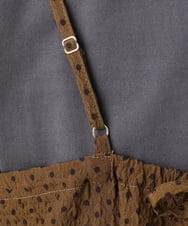 OLEHA30129 eur3(エウルキューブ) 【WEB先行販売】【大きいサイズ】エンボスドットワンピース モカ(84)