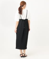 OLEHA30129 eur3(エウルキューブ) 【WEB先行販売】【大きいサイズ】エンボスドットワンピース ブラック(94)