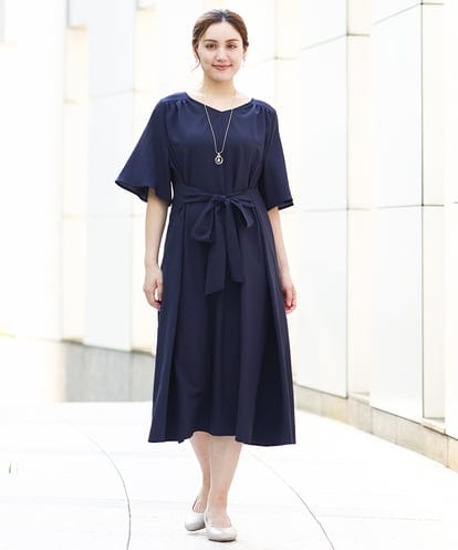OLEHA38129 eur3 【大きいサイズ】ヴィンテージポプリンワンピース
